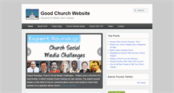 Desktop Screenshot of goodchurchwebsite.com